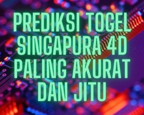 Prediksi Togel Singapura 4D